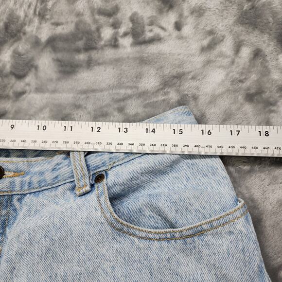 Vintage Zena Jeans Women 8 Blue High Rise Tapered Baggy Light Wash Grunge Skater - Picture 9 of 13